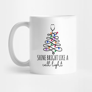 Stethoscope With Christmas Light Mug